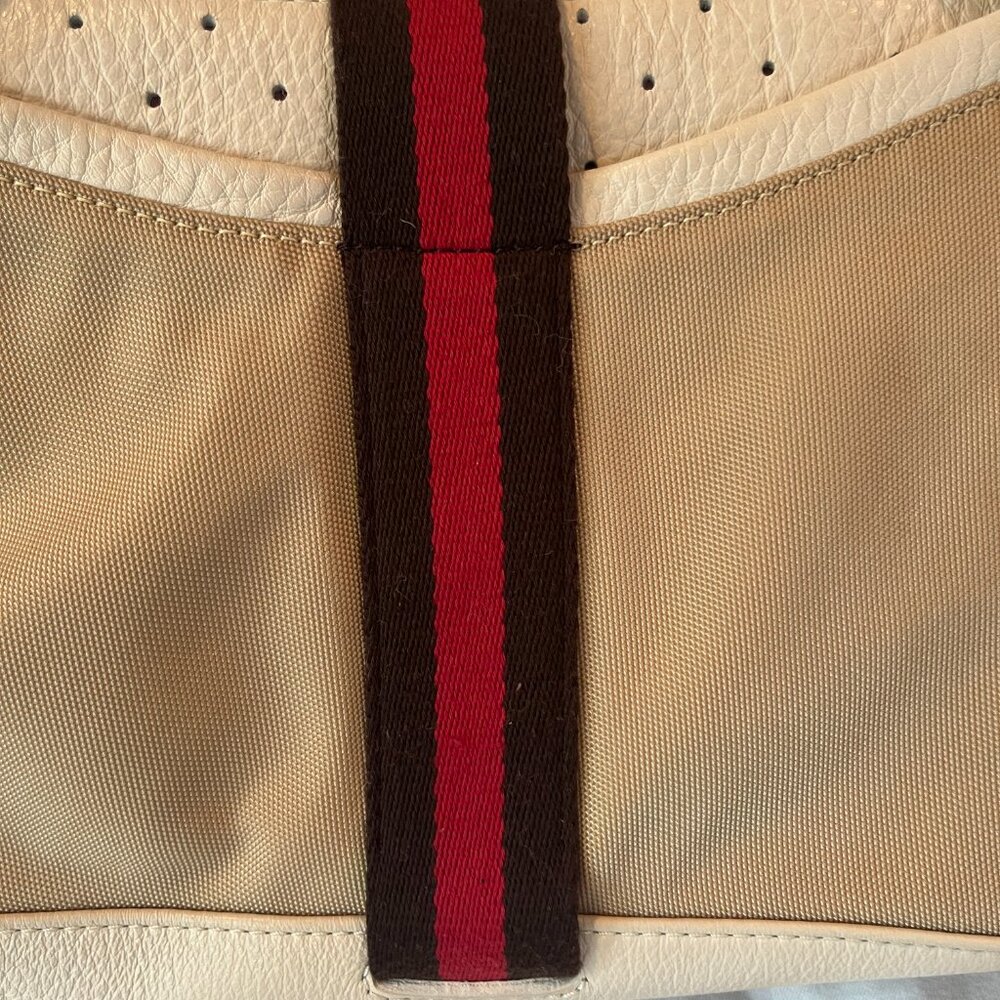 Cole Haan -- Courtney Collection -- Vintage -- Leather and Nylon -- Shoulder Bag - Picture 8 of 16